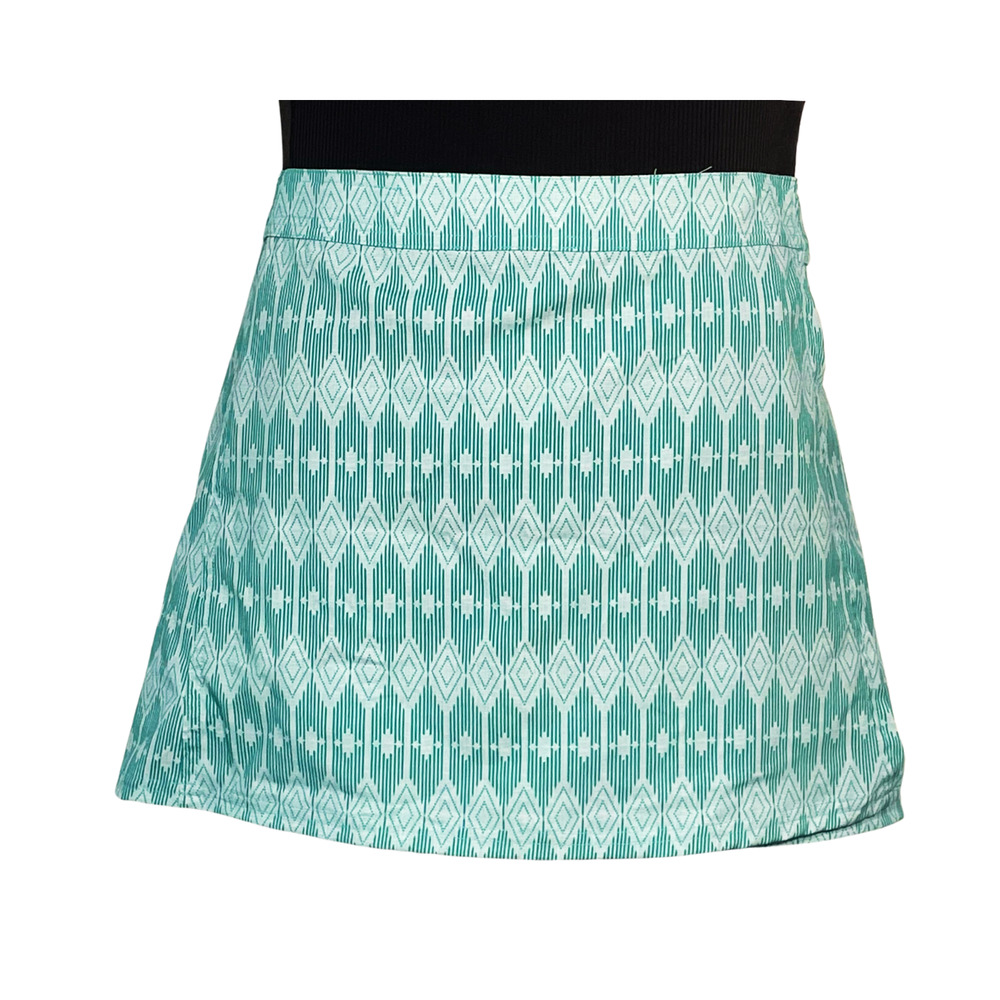Rip Skirt Hawaii Sz S Swim Cover Wrap Skirt Hook-and-Loop Tabs Aqua Tiki Print